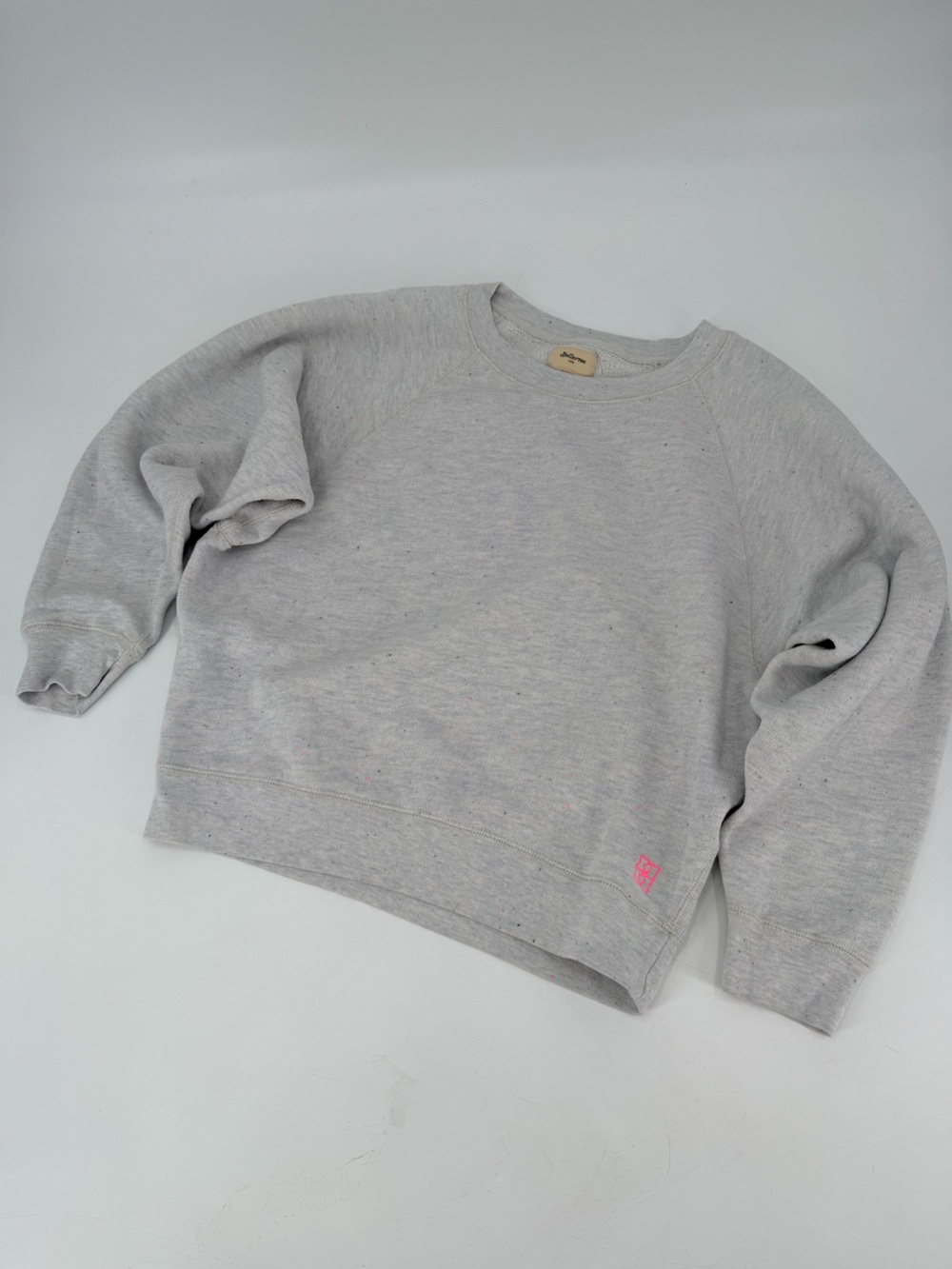 Bellerose Oversized Relaxed Marled Sweatshirt 0 XS